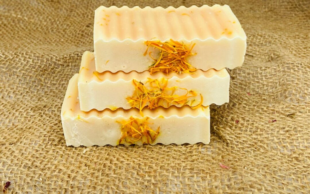 Calendula natural handmade soap